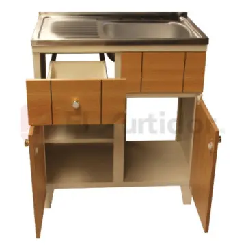 Base de Fregadero Puga De Acero Inoxidable Encino.