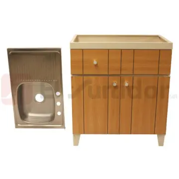 Base de Fregadero Puga De Acero Inoxidable Encino.