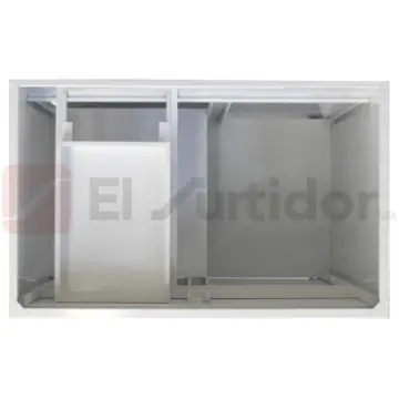 Base Para Fregadero Con Tarja Escurridor Izquierdo Puga F80 Blanco.