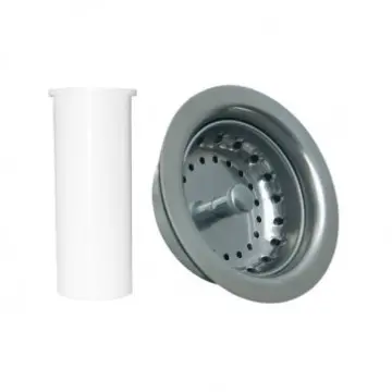 Contracanasta Para Fregadero Con Tubo Plástico Coflex Ph-100 Cromo.