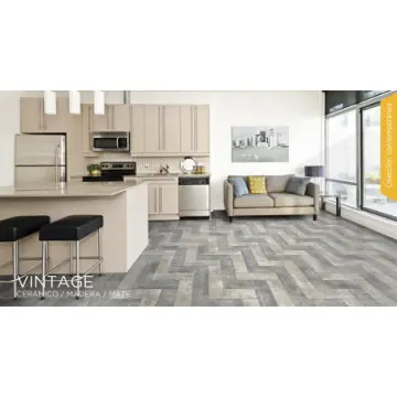 Combo Dos Cajas de Piso Madera Nogal Vintage Lamosa + un Bulto de Crest Blanco de 20 Kg.