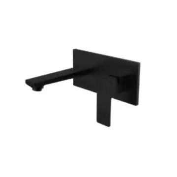 Monomando A Pared Para Lavabo Tecnobath Row Tb41.021 Negro
