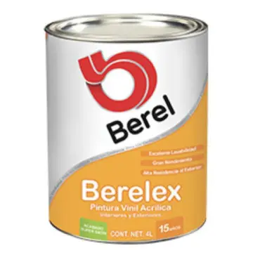 Pintura Berelex Super Satin Berel 2273-5 Galón de 4 Litros Blanco
