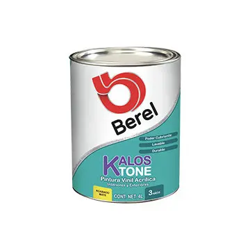 Pintura Kalos Tone Berel Base Satinada Pastel 7071-5 Galón de 4 Litros