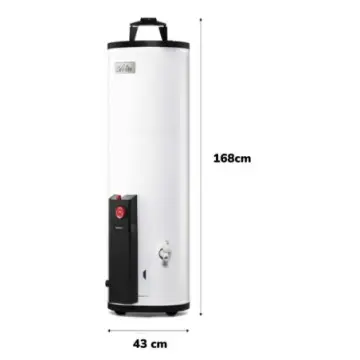 Calentador Para Agua de Depósito Calorex Maximus G-40 3270076 Gas LP Blanco