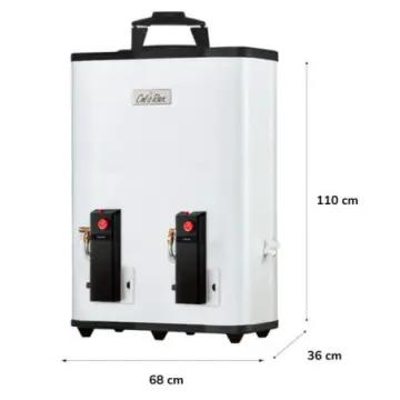 Calentador Para Agua de Paso Calorex Poderus 20 Gas Natural 3270511 Blanco