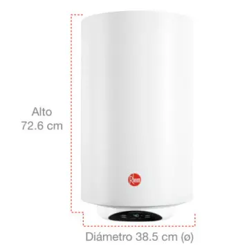 Calentador Para Agua de Deposito Electrico 127v Rheem Rme50v1/rme-chn50l 15g/50l Blanco