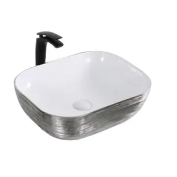 Lavabo Ovalado de Sobreponer Natia Abedul Plata