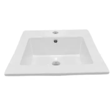 Lavabo Diseños Y Gabinetes Cerámico 40x40 Blanco