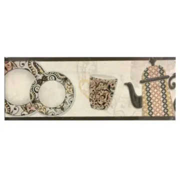 Cenefa Mazaryk Porcelanite Cocina Digital M606133 9.5x25.7 Beige/café