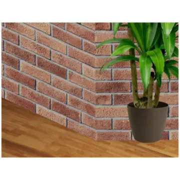 Esquina Fachaleta Cardenal Perdura Rústica 1.5 Metros Lineales Rojo