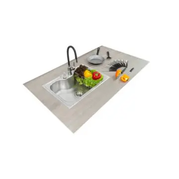 Tarja Empotrar Con Accesorios Tramontina 68x48 T-kitchen 32200/530 Acero Inoxidable