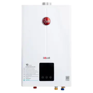 Calentador Para Agua Instantáneo Tiro Forzado Rheem Rhtf-chn10n 10l Para Gas Natural Blanco