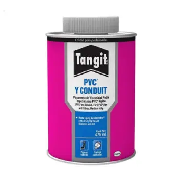 Cemento Sanitario Para Pvc Y Conduit 475ml Tangit 1659212 Transparente