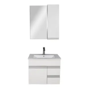 Tocador Ditoma Jada 60x46 Con Espejo Y Cubierta Cerámica Blanco