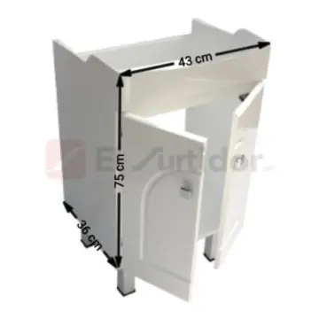 Tocador Azulejos Decorados Ballenato Veracruz Blanco