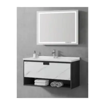 Tocador, Lavabo Y Espejo Machen Plywood 80 Rubi