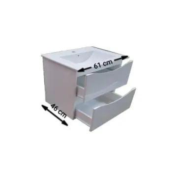 Tocador S/cub Holanda 61x46 Blanco Dyg