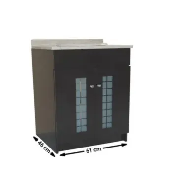 Tocador Sin Cubierta Roma 2 Puertas 61X46 CHOCOLATE DYG