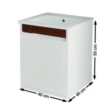 Tocador Sin Cubierta Luna 40X40X50 Blanco DYG