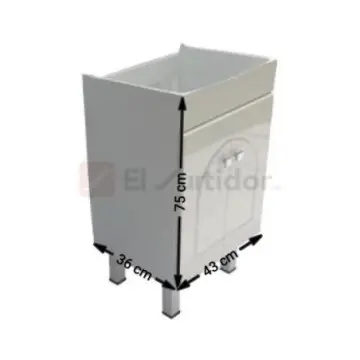 Tocador Azulejos Decorados Ballenato Habitat Blanco