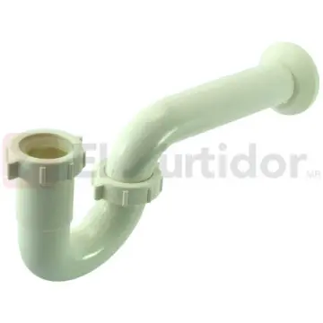 Medio Céspol Fleximatic 2370 Tipo Quotjquot Para Lavabo O Fregadero Blanco