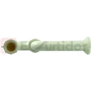 Medio Céspol Fleximatic 2370 Tipo Quotjquot Para Lavabo O Fregadero Blanco