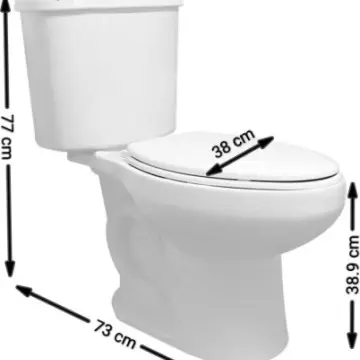 Sanitario Cato Tango 020110121 Sin Asiento 2 Piezas Elongado Blanco