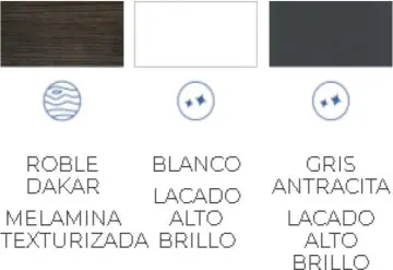 Tocador Elegan 45 Esp/lav Peti Roble Dakar 91234 Royomex