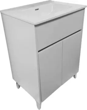 Tocador Band 60 Con Lavabo Orbis Sin Espejo Blanco Mate 90407