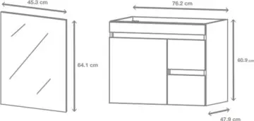 Tocador Moen Vdn30p3 Combo 2 Con Lavabo Y Espejo