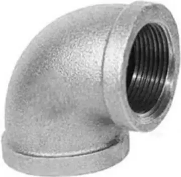 Codo 90° Cifunsa Galvanizado 13 mm Gris