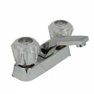 Mezcladora Para Lavabo Rugo TJ 24-kl Manerales Acrílico Cromo