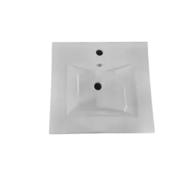 Tocador Con Espejo Y Cubierta Cerámica Con Lavabo Ditoma Kristel 50x46 Blanco