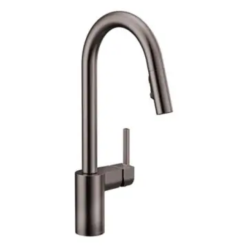 Monomando Para Fregadero Moen Aling 7565bls Negro/inoxidable