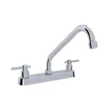 Mezcladora Para Fregadero Taladros Separados Corto Ecológico Dica 4338 Cromo