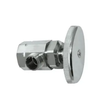 Llave Angular de Paso Miber 1/2x3/8 150 Psi Vp-a1238 Cromo