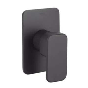 Monomando Para Regadera Urrea Itua 9435ny.2 Sin Desviador Negro