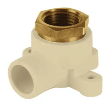 Codo Cpvc Amanco Con Oreja Metal 13 65335 Beige