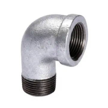 Codo Niple 90° Cifunsa Galvanizado 10 mm Gris