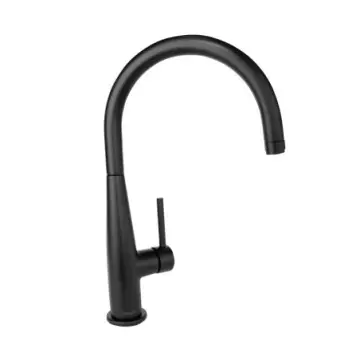 Monomando Para Fregadero Helvex E-310-eb Ébano Chorro Fijo Negro