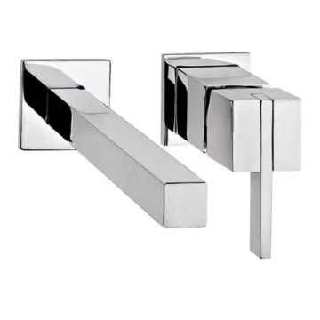 Monomando de Pared Para Lavabo Helvex Kúbica Ep-3005 Cromo