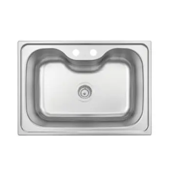 Tarja de Acero Inoxidable Con Contracanasta de Empotrar Tramontina 68.5x48.5 93806/122