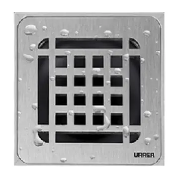 Coladera Compacta Urrea Con Rejilla Acero Inoxidable Salida Lateral Cl10inox