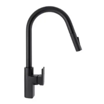 Monomando Para Fregadero Urrea Jym 9445jm.2 Negro Mate