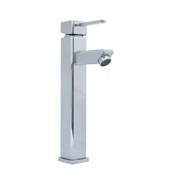 Monomando Alto Para Lavabo Rugo Cuadrado 23-mcc Cromo