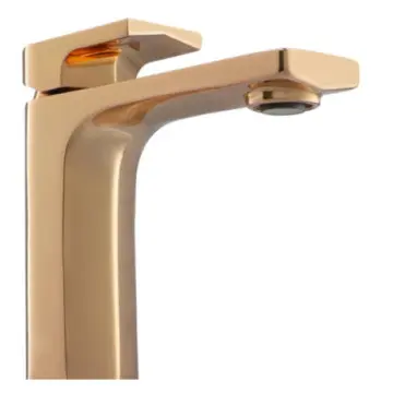 Monomando Corto Para Lavabo Urrea Jym 9439jm.7 Rose Gold