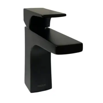Monomando Para Lavabo Moen Medora 6830bl Negro Mate