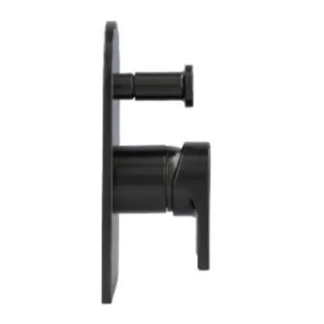 Monomando Para Regadera Con Desviador Urrea Jym 9441jm.6 Brushed Metal Black