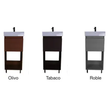 Tocador Basic A Piso 38x29x80 C/lav 1 Perf Tabaco Vlmx